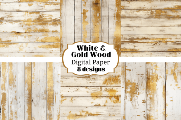 8 Gold & White Wood Plank Backgrounds: Your New Go-To Texture