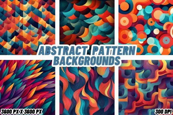 Abstract Pattern Backgrounds: A Visual Symphony