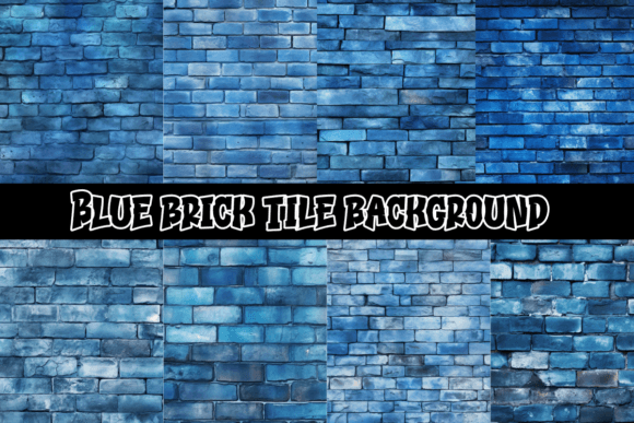 Blue Brick Tile Backgrounds: Your Design's New Foundation