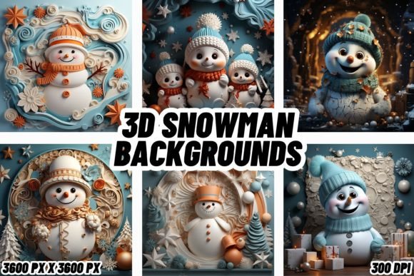 Bring Holiday Magic to Life with 3D Snowman Backgrounds