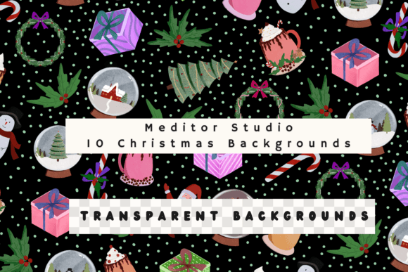 Christmas Backgrounds - Transparent: Elevate Your Holiday Designs