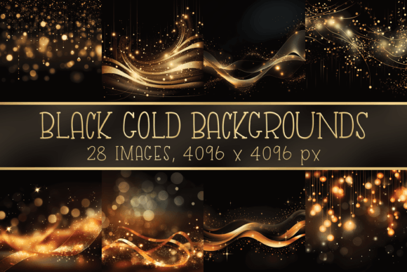 Elegant Black Gold Backgrounds: A Designer's Toolkit