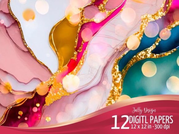 Elevate Your Designs with Pink Bokeh Glam Backgrounds