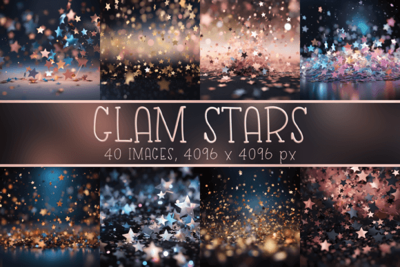 Elevate Your Visuals with Dark Glam Bokeh Star Backgrounds