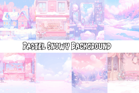 Embracing the Soft Glow: How Pastel Snowy Backgrounds Transform Your Projects