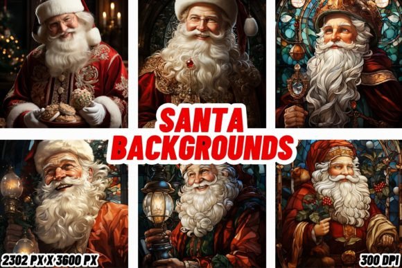 Enchanting Santa Backgrounds for a Festive Digital Presence