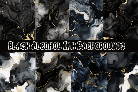 Exploring the Allure of Black Alcohol Ink Backgrounds