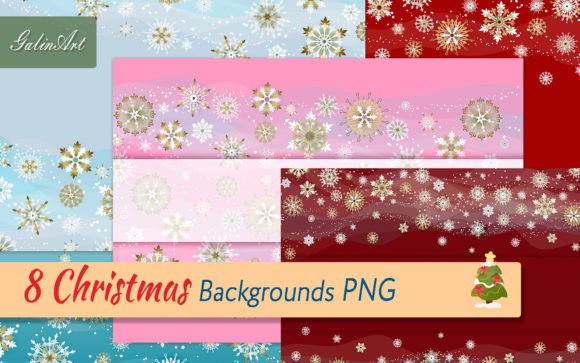 Golden Snowflakes: Festive Backgrounds for Holiday Projects