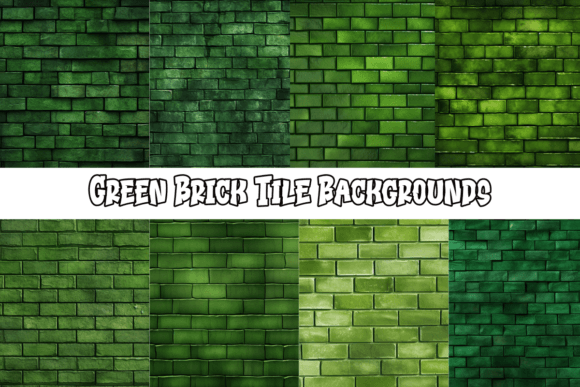 Green Brick Tile Backgrounds: A Natural Design Foundation