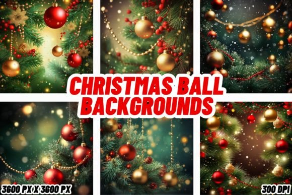 Illuminate Your Projects with Christmas Ball Backgrounds