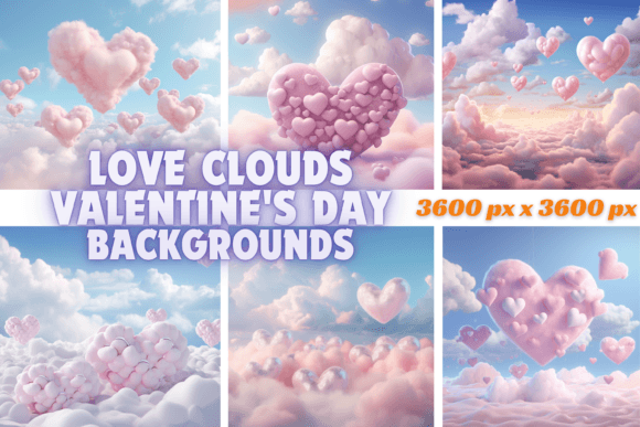Love Clouds Valentine's Day Backgrounds: A Designer's Guide