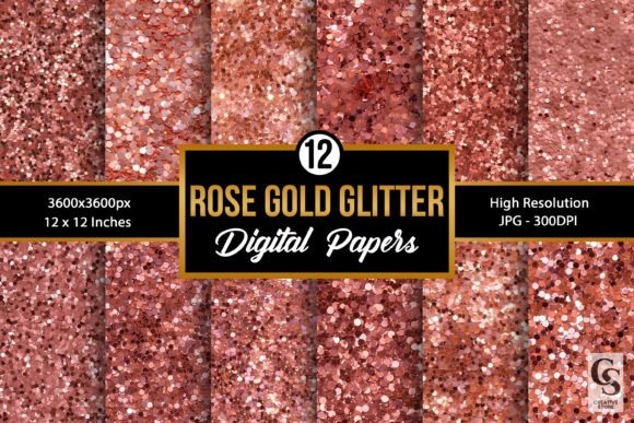 Rose Gold Glitter Seamless Backgrounds: Elevate Your Projects