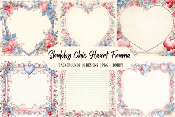 Shabby Chic Heart Frame Backgrounds: A Designer's Guide