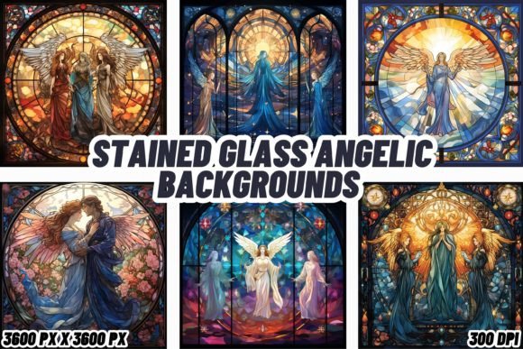 Stained Glass Angelic Backgrounds: A Guide for Digital Designers