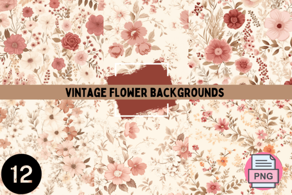 Timeless Elegance: The Vintage Flower Backgrounds Collection
