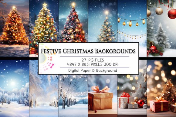 Unwrap Creative Potential: Christmas Festive Backgrounds