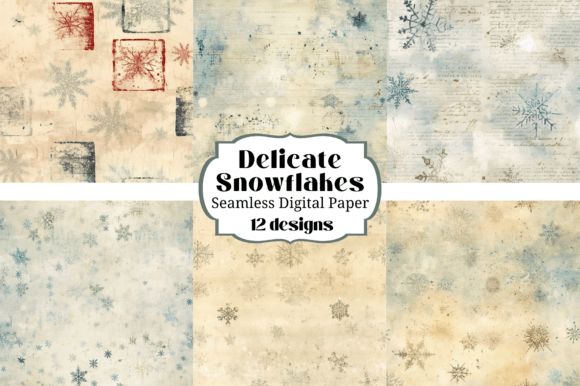 Unwrapping the Magic of Delicate Snowflakes Seamless Backgrounds