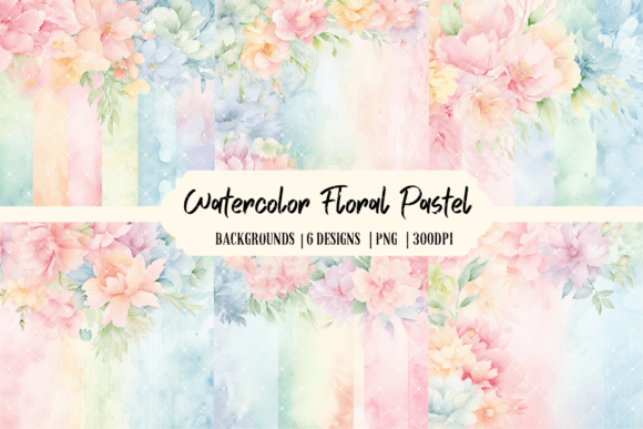Watercolor Floral Pastel Backgrounds: Your Creative Toolkit
