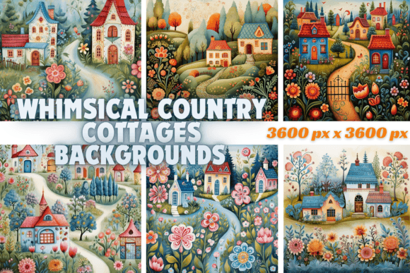 Whimsical Country Cottages Backgrounds: A Designer's Guide